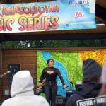 Ellie and the Echoes perform the last night of the Levitt AMP Soldotna Music Series at Soldotna Creek Park in Soldotna, Alaska, on Wednesday, Aug. 28, 2024. (Jake Dye/Peninsula Clarion)