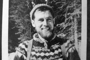 Spencer Linderman was a game biologist for the Alaska Department of Fish & Game in 1975 when he and pilot Robin Johnson crashed while flying a goat survey in a glacial valley near upper Tustumena Lake. Neither man survived. (Photo from a eulogy in the Homer News)
