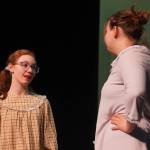 The cast of Annie rehearse at Kenai Central High School in Kenai, Alaska, on Wednesday, Nov. 6, 2024. (Jake Dye/Peninsula Clarion)