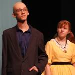 The cast of Annie rehearse at Kenai Central High School in Kenai, Alaska, on Wednesday, Nov. 6, 2024. (Jake Dye/Peninsula Clarion)