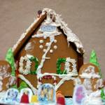 A gingerbread house constructed by Cecelia, 17, is displayed in the Kenai Chamber of Commerces 12th Annual Gingerbread House Contest at the Kenai Chamber of Commerce and Visitor Center in Kenai, Alaska, on Wednesday, Nov. 20, 2024. (Jake Dye/Peninsula Clarion)