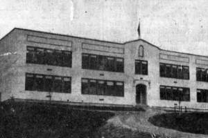This 1931 photograph from the Wrangell Sentinel shows the Wrangell public school where Jean Hofstad (the former Nellie McCullagh) taught during the 1940s.