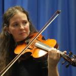 Jannell Canerday performs during An Evening of Traditional Irish Music at Kenai Peninsula College in Soldotna, Alaska, on Friday, Jan. 24, 2025. (Jake Dye/Peninsula Clarion)