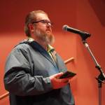 Blake Sawyer speaks during a meeting of the Kenai Peninsula Borough School Districts Board of Education in Homer, Alaska, on Monday, March 3, 2025. (Jake Dye/Peninsula Clarion)