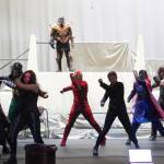 Diamond Dance Project rehearses Academy of Heroes at Kenai Central High School in Kenai, Alaska, on Wednesday, April 2, 2025. (Jake Dye/Peninsula Clarion)