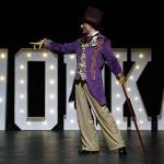 Rebecca Brackin, part of the cast of Seward High School Theatre Collectives Charlie and the Chocolate Factory rehearses on Thursday, April 3, 2025. (Jake Dye/Peninsula Clarion)