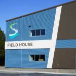 The Soldotna Field House is seen on a sunny Monday, March 31, 2025, in Soldotna, Alaska. (Jake Dye/Peninsula Clarion)