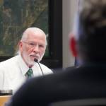 Soldotna Mayor Paul Whitney speaks during a Soldotna City Council work session on the Soldotna Field House in Soldotna, Alaska, on Wednesday, April 9, 2025. (Jake Dye/Peninsula Clarion)