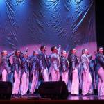 Actors perform during the opening of the new Triumvirate Theatre in Kenai, Alaska, on Saturday, April 19, 2025. (Jake Dye/Peninsula Clarion)