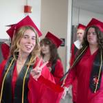 Students process into the Kenai Central High School graduation ceremony in Kenai, Alaska, on Tuesday, May 20, 2025. (Jake Dye/Peninsula Clarion)