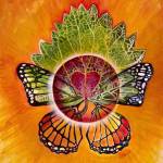 Radiate Your Divine Gifts is a painting by Brianna Lee on display through May in her exhibit at Bunnell Street Arts Center in Homer, Alaska. Photo provided by Brianna Lee