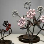 Metal art by David Morris is showcased in Steel Sentiments at the Kenai Art Center in Kenai, Alaska, on Wednesday, June 11, 2025. (Jake Dye/Peninsula Clarion)