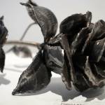 Metal art by David Morris is showcased in Steel Sentiments at the Kenai Art Center in Kenai, Alaska, on Wednesday, June 11, 2025. (Jake Dye/Peninsula Clarion)