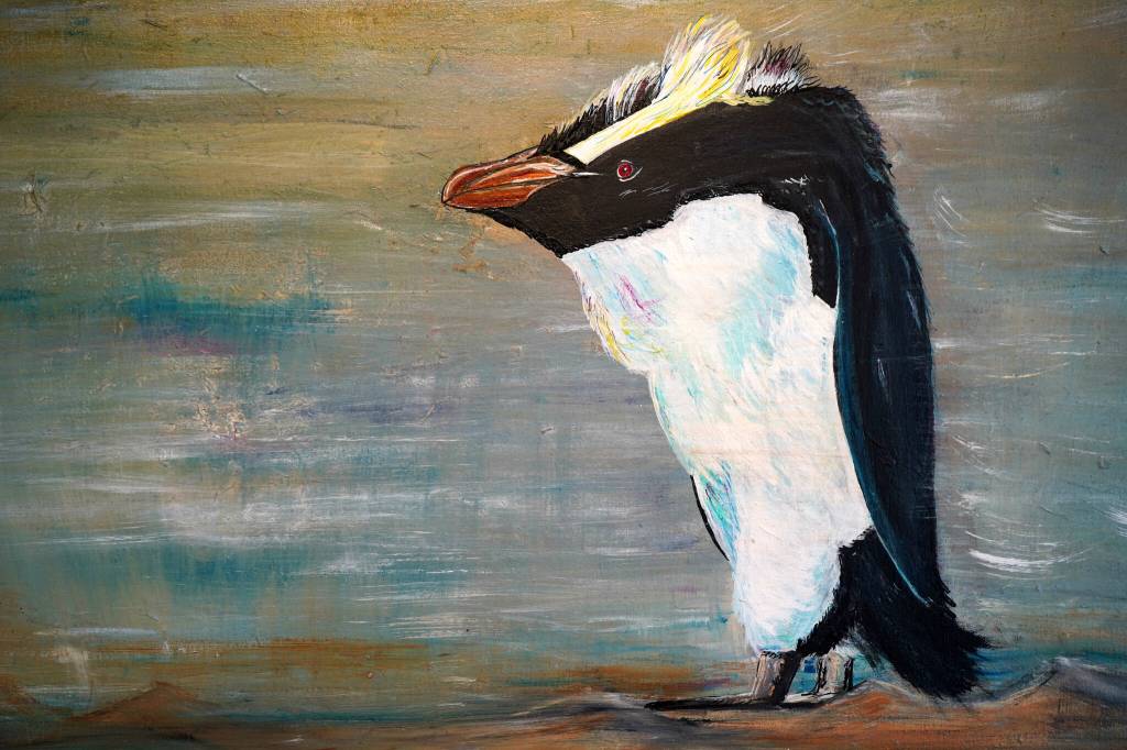 Art by Anna Widman is showcased in Wonder and Wander at the Kenai Art Center in Kenai, Alaska, on Wednesday, June 11, 2025. (Jake Dye/Peninsula Clarion)