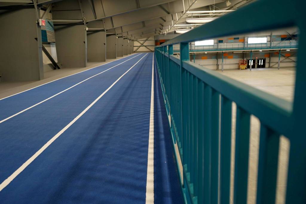 The Soldotna Field House in Soldotna, Alaska, is showcased to the Soldotna Chamber of Commerce on Wednesday, June 25, 2025. (Jake Dye/Peninsula Clarion)
