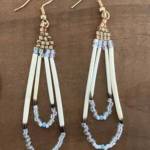 Bead and porcupine quill earrings by new gallery member Eliana Fye are on display at Ptarmigan Arts. Photo provided by Ptarmigan Arts