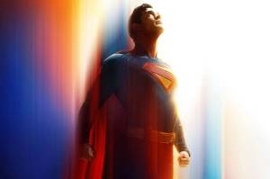 David Corenswet is Superman in Superman. (Promotional image courtesy DC Studios)