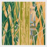 Greening is a mixed media piece by Sara Tabbert on display through August at Bunnell Street Arts Center. Photo provided by Bunnell Street Arts Center