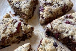 These scones are an easy treat and feature locally-grown fruit. Photo provided by Tressa Dale