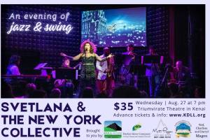 Promotional flier for An Evening of Jazz and Swing presented by KDLL 91.9 FM. (Promotional image courtesy KDLL 91.9 FM)