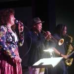 Svetlana and the New York Collective perform during An Evening of Jazz and Swing at the Triumvirate Theatre in Kenai, Alaska, on Wednesday, Aug. 27, 2025. (Provided by KDLL 91.9 FM)