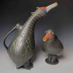 Ceramics by Jenny Nakao are on display through September 2025 at Bunnell Street Arts Center in Homer, Alaska. Photo provided by Bunnell Street Arts Center