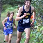 Homers Johannes Bynagle runs at the George Plumley Invite at Palmer High School in Palmer, Alaska, on Saturday, Sept. 6, 2025. (Photo by Jeremiah Bartz/Frontiersman)