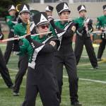 The Colony High School Marching Band performs during the Second Annual Kenai Marching Showcase at Kenai Central High School in Kenai, Alaska. (Jake Dye/Peninsula Clarion)