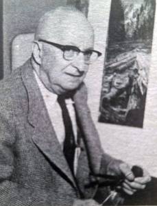 This photographic portrait depicts Eustace Ziegler, the then-nationally famous oil painter who agreed to provide the artwork for George Kosmos publication, Alaska Sourdough Stories.