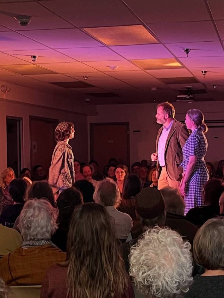 Kate Richs one-act play, The Creel, is performed in September 2025 in Homer, Alaska. Photo provided by Jennifer Norton