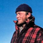 Photo courtesy of the UAF Geophysical Institute
Carl Benson pauses during one of his traverses of Greenland in 1953, when he was 25.