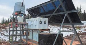 A sample LiDAR meteorological assembly is seen. Photo courtesy of the State of Alaska