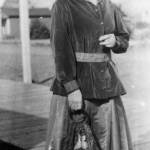 The adventurous writer/photographer Helen van Campen hired Ben Swesey as a guide in the Kenai Mountains in 1915. (Photo from Alaska and Polar Regions Collections and Archives #74-27-89, via the Alaska Mining Hall of Fame website)